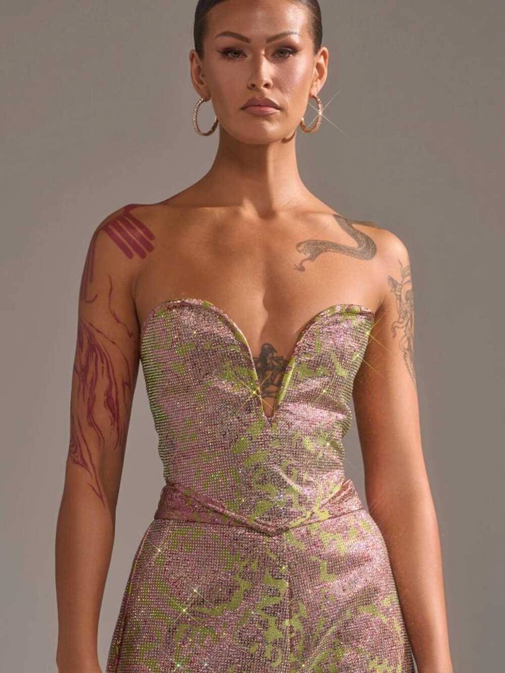 NEW WOW AKIRA TIME AND TIME AGAIN RHINESTONE CORSET